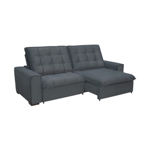 Sofá Arezzo Plus 2,50m Retrátil e Reclinável Pillow 15cm | WS Móveis