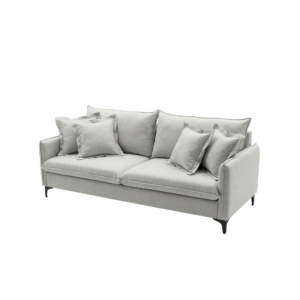 Sofá Bali 2 Lugares com Pillow Top 15cm e Molas Ensacadas – Tecido Premium Off-White
