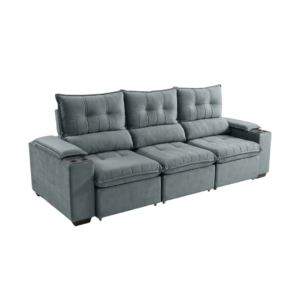 Sofá Havana 2,90m Retrátil e Reclinável Pillow 15cm | WS Móveis
