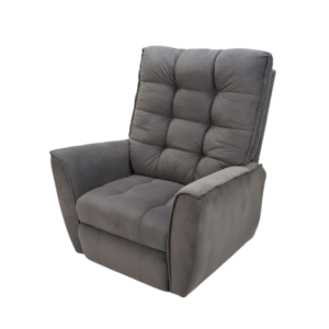 Poltrona do Papai Parma Reclinável – Espuma D-28 e Tecido Suede Chumbo