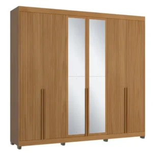 Guarda-Roupa Casal Newton 6 Portas 4 Gavetas 100% MDF | WS Móveis