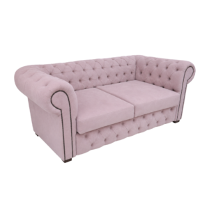 Sofá Chesterfield 2,20m Suede Rose | WS Móveis